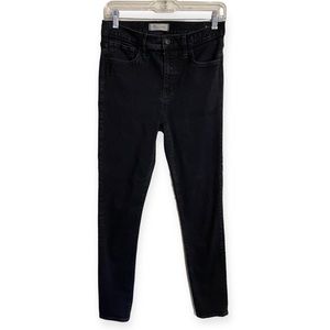 Madewell Roadtripper Black High-Rise Skinny Casual Jeans Size 28 Tall Slim